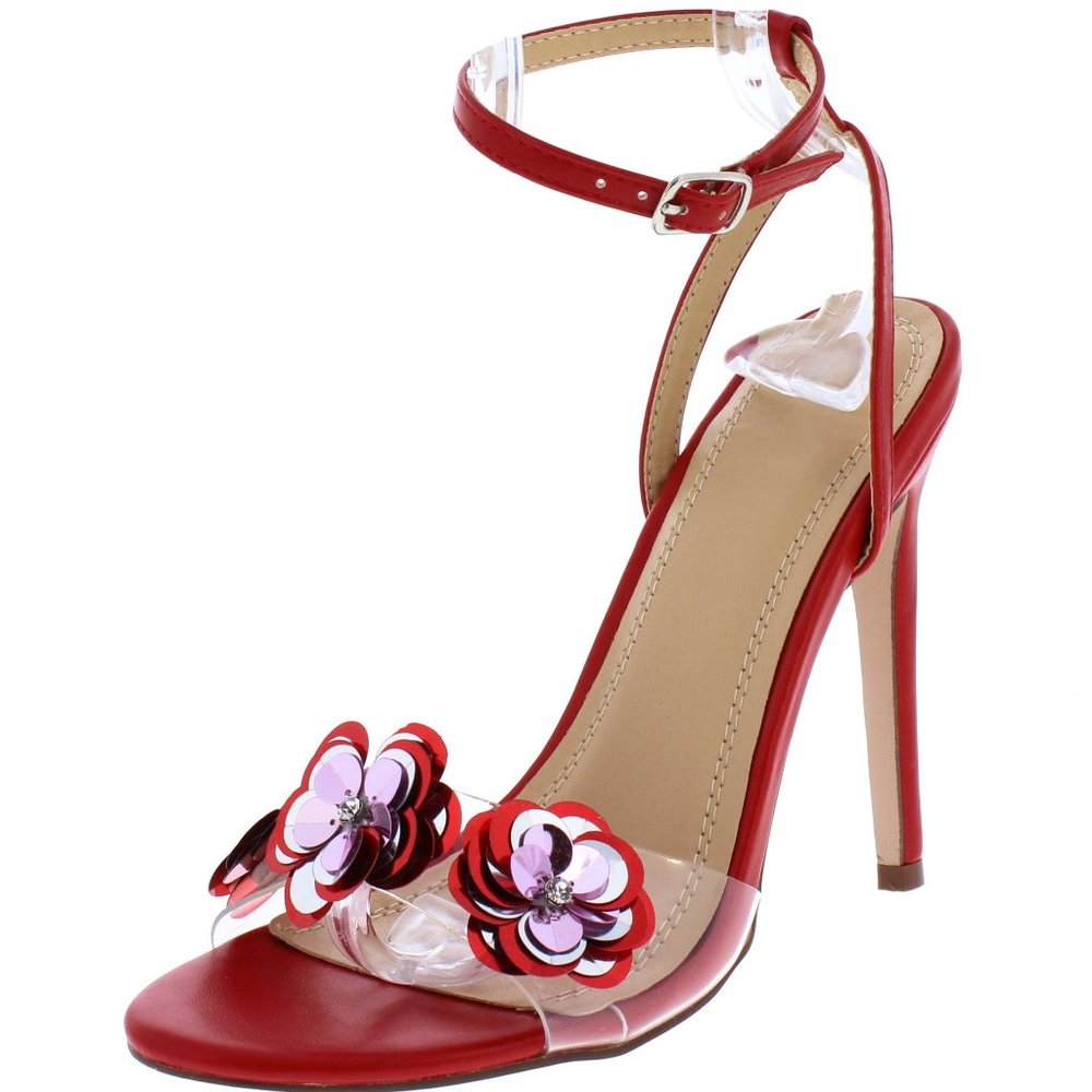 Red Open Toe Sandal